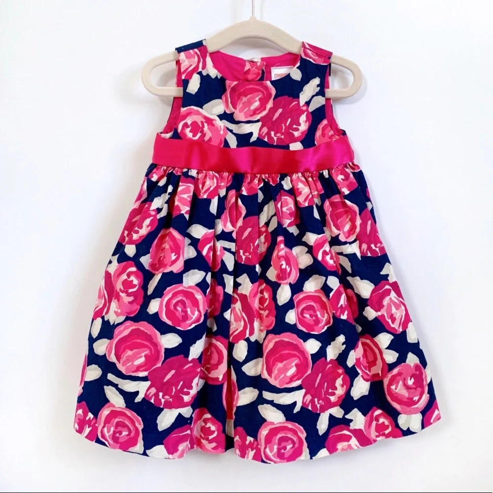 Gymboree Baby Girls Floral Garden Cotton Poplin Special Ocassion Dress
